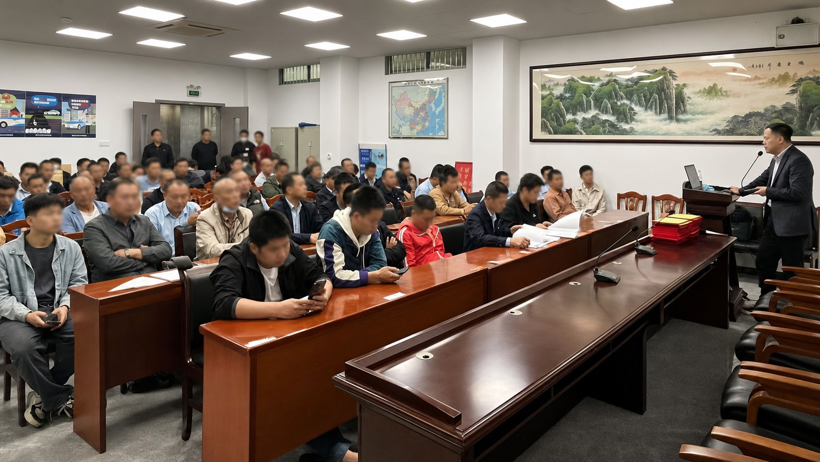 罗诚在深圳面向巡游出租车司机开展出租车慧眼产品培训